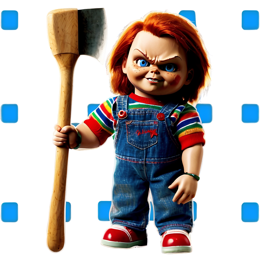 Chucky With Axe Png 05212024