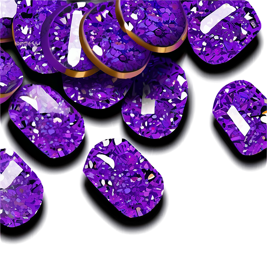 Chunky Purple Glitter Png 06252024