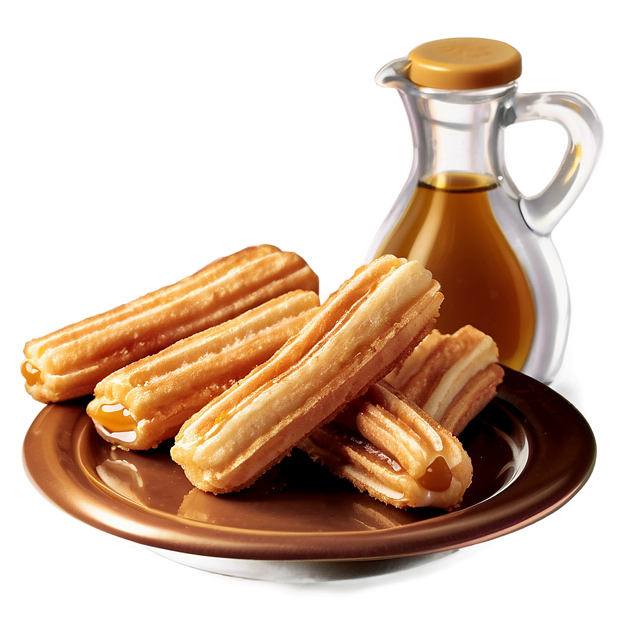 Churros With Maple Syrup Png Duf