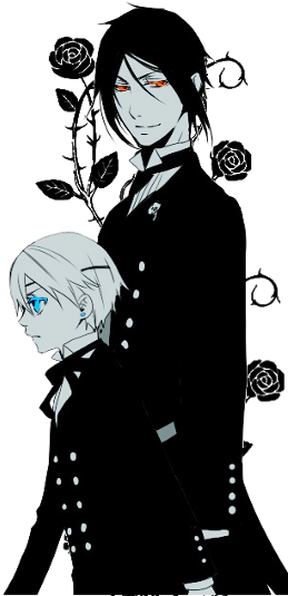 Ciel Phantomhive And Levi Ackerman PNG with transparent background