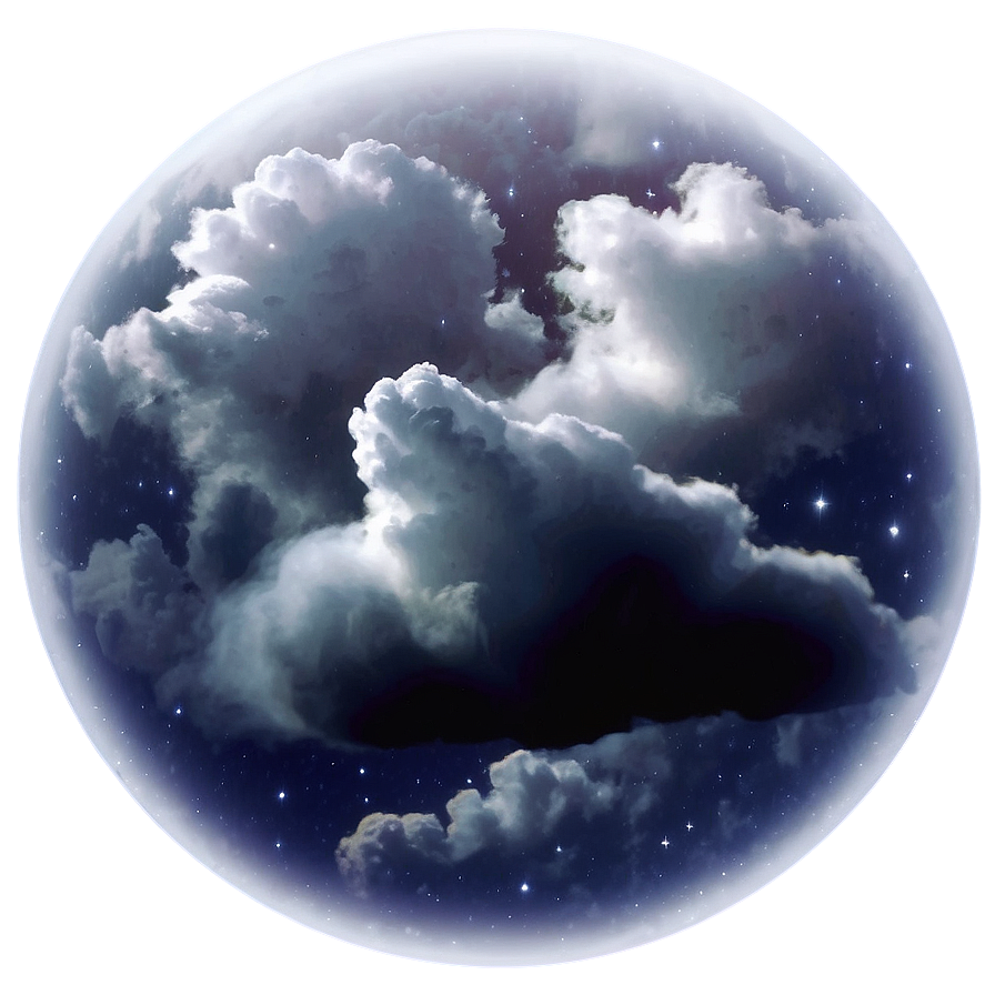 Cielo Dark Night Clouds Png Yoo