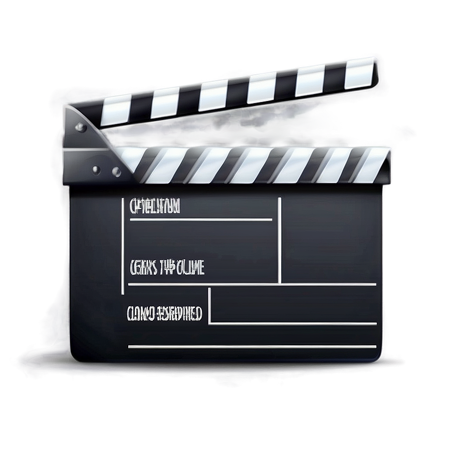 Cinema Film Slate Illustration Png Hkh48