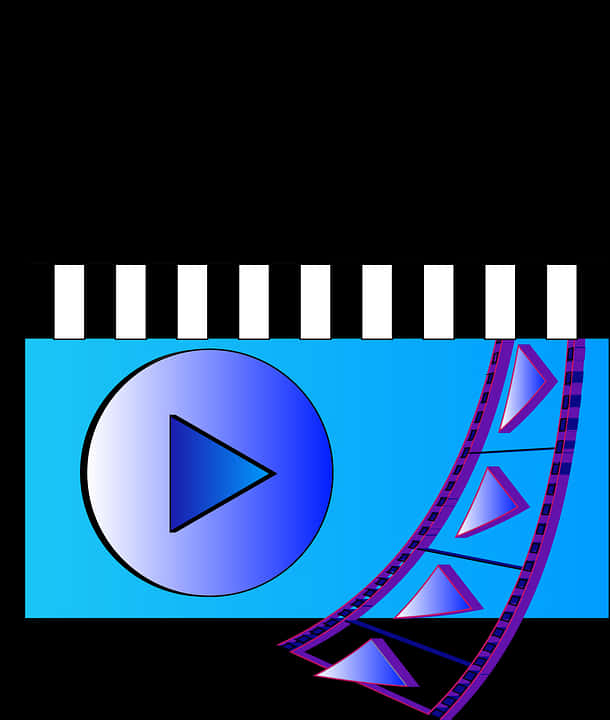 Cinema Play Buttonand Filmstrip