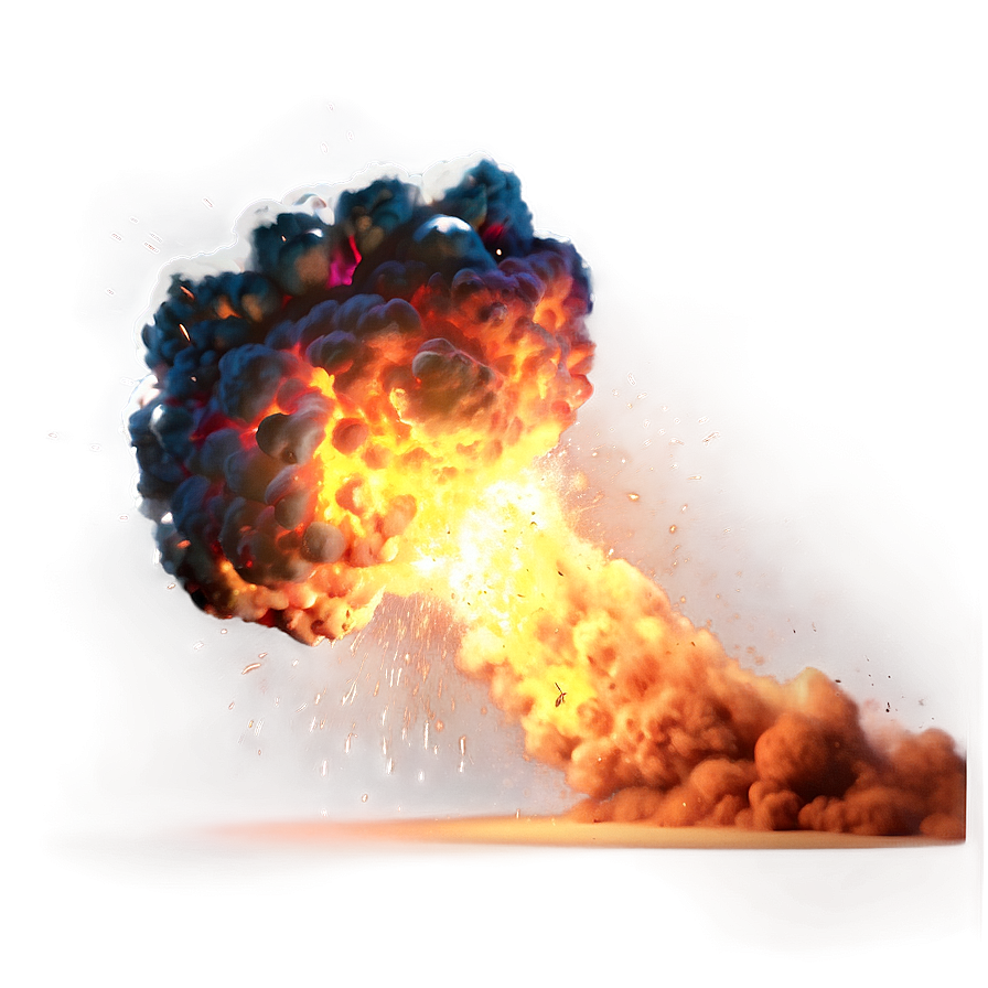 Cinematic Explosion Rendering Png Sfk