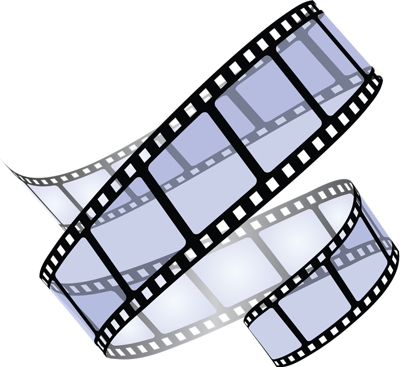 Cinematic Film Reel Graphic PNG with transparent background