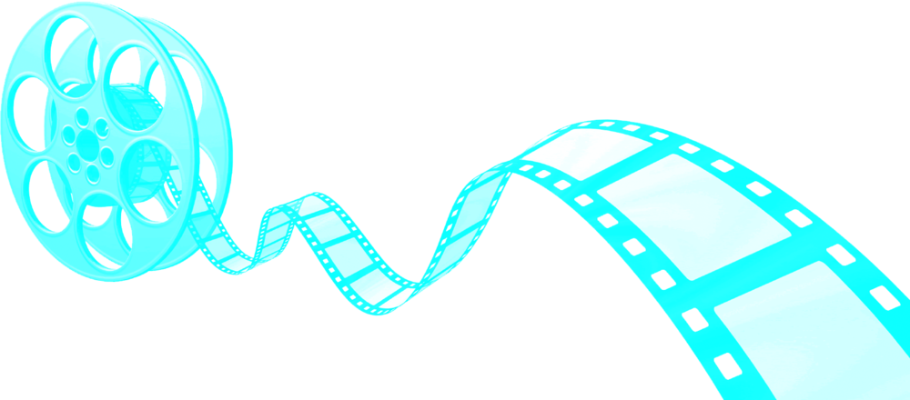 Cinematic Film Reel Vector PNG with transparent background