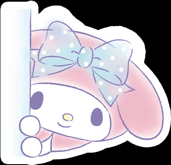 Cinnamoroll Peeking Over Edge