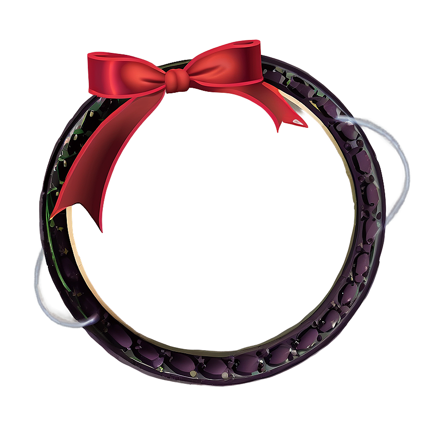 Circle Frame With Ribbon Png Uaf