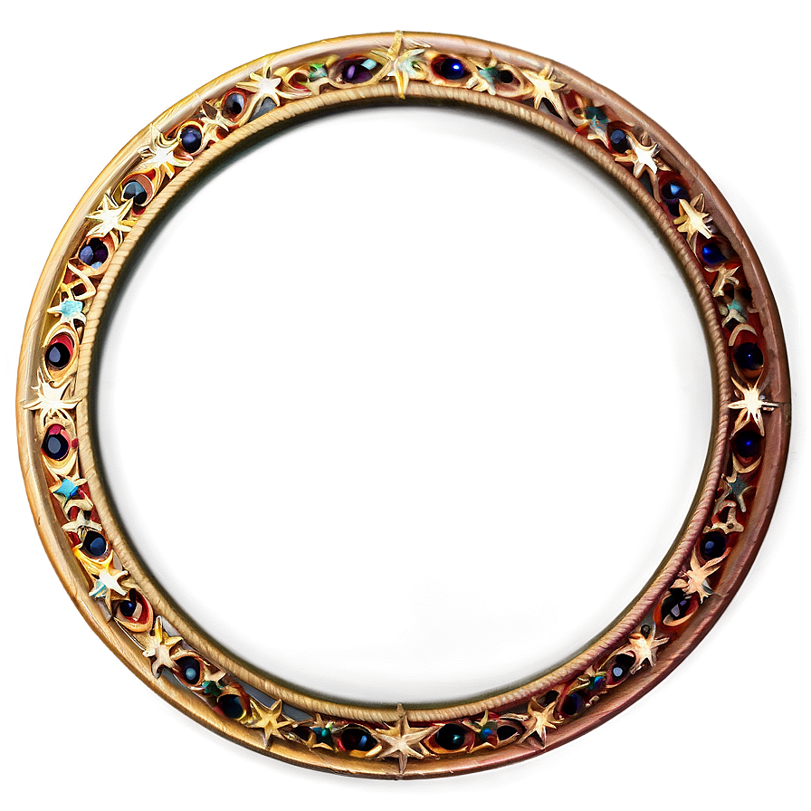 Circle Frame With Stars Png 99