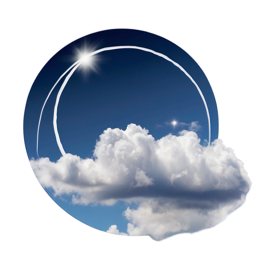 Circle With Clouds Png Wic15