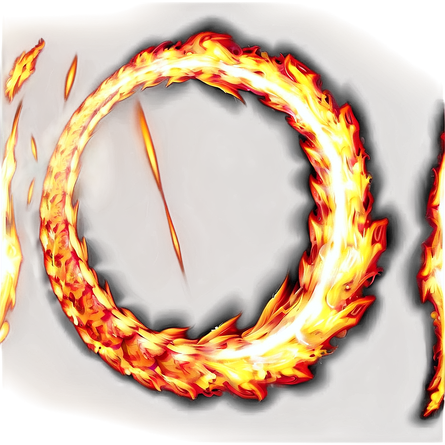 Circle With Fire Effect Png 04302024