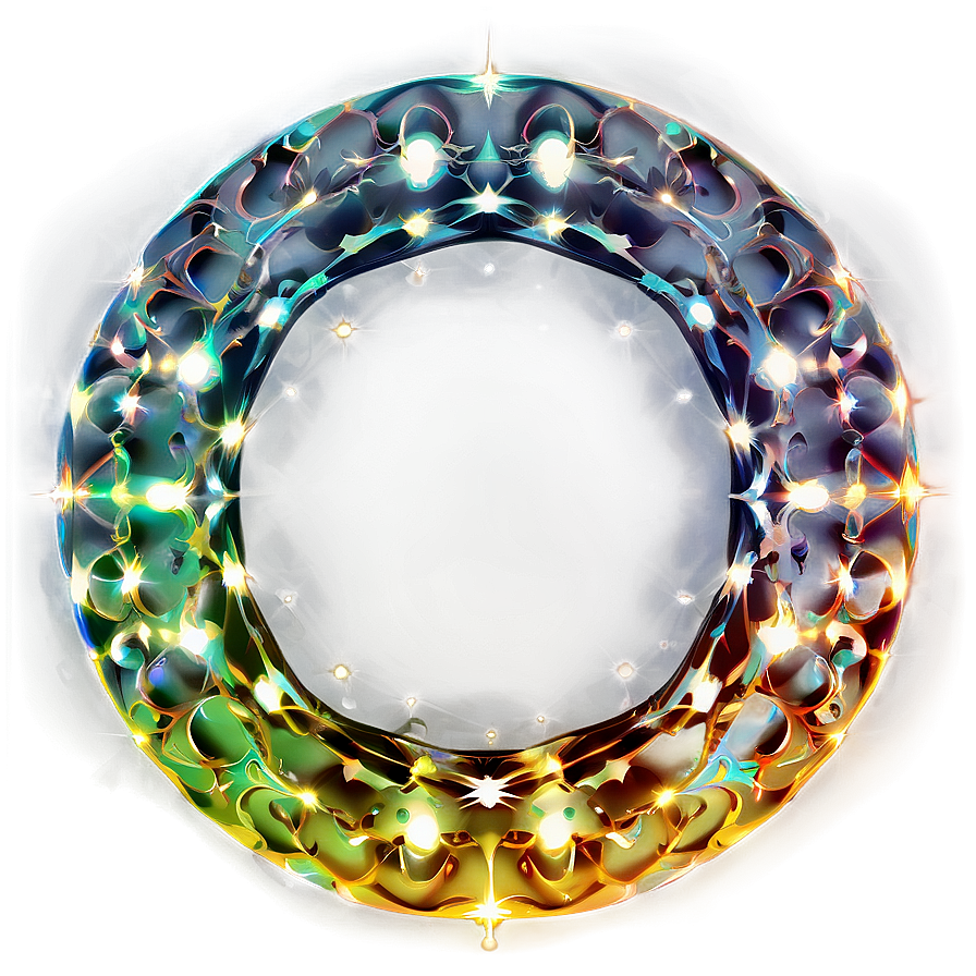 Circle With Sparkles Png Bse17