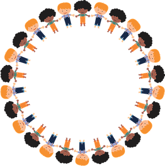 Circleof Cartoon Children