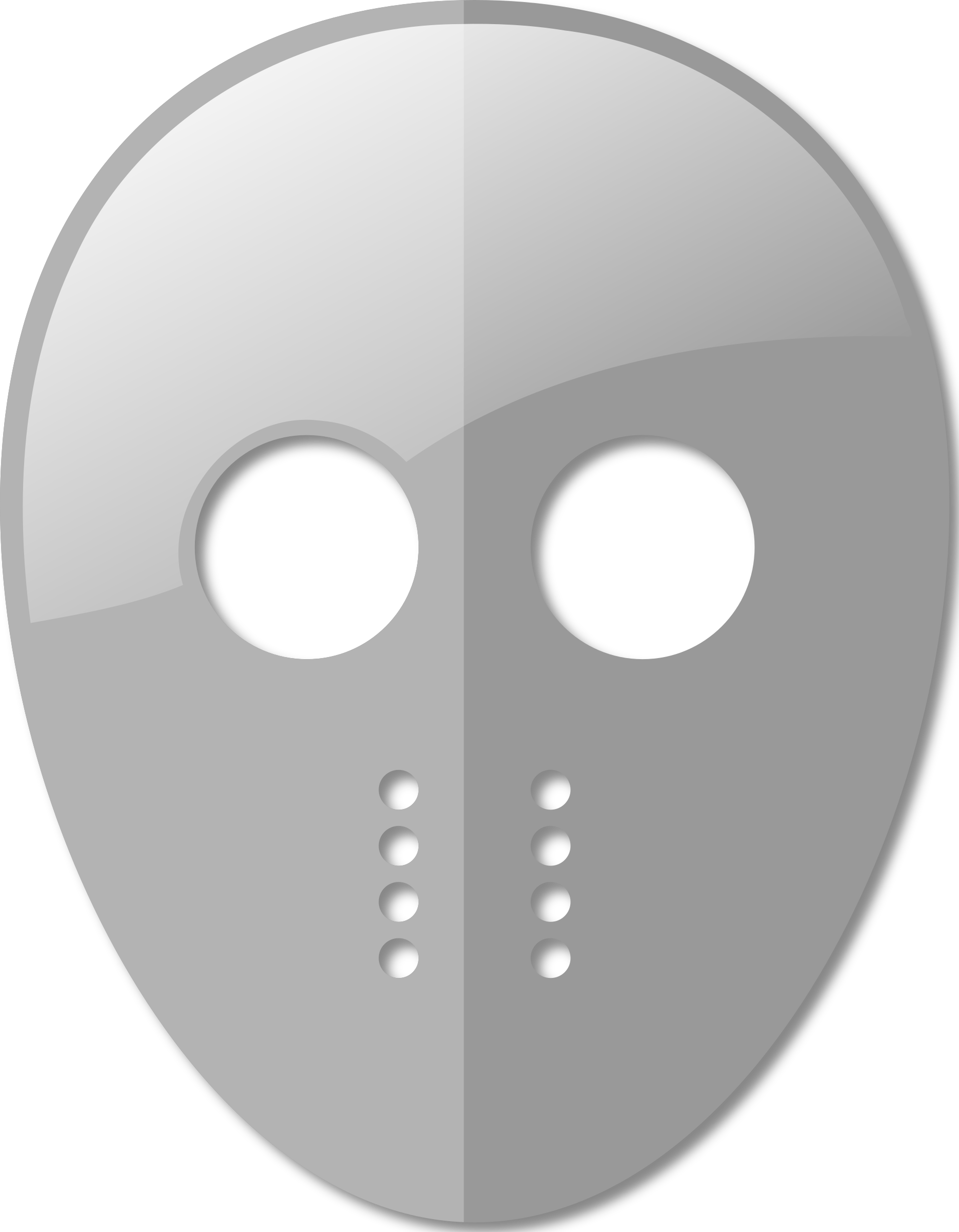 Circle,symbol,jason Voorhees - Hockey Mask Clipart Png, Transparent Png PNG with transparent background