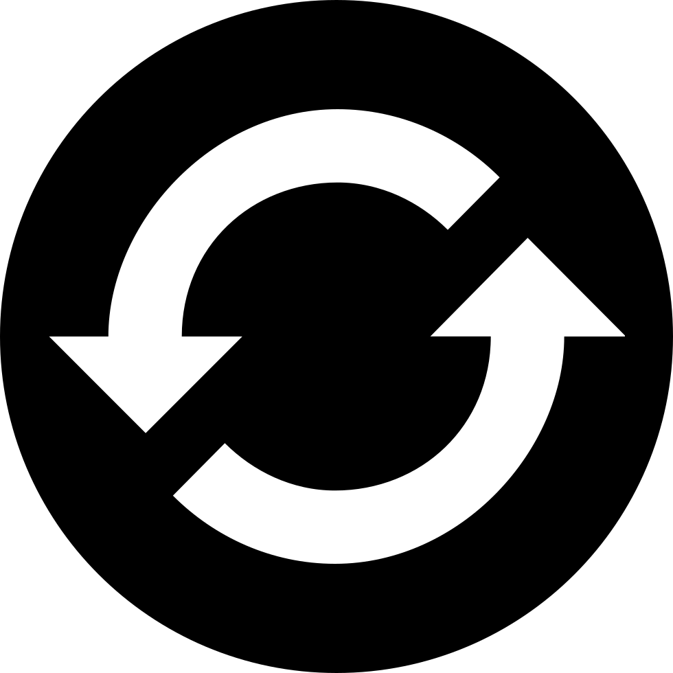 Circular Arrows Icon PNG with transparent background