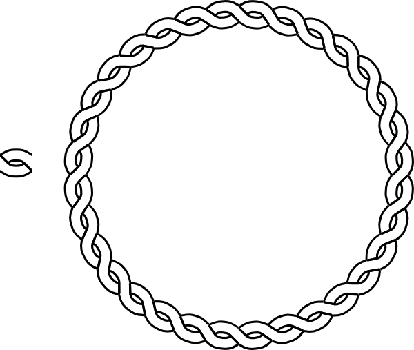 Circular Chain Link Border Graphic