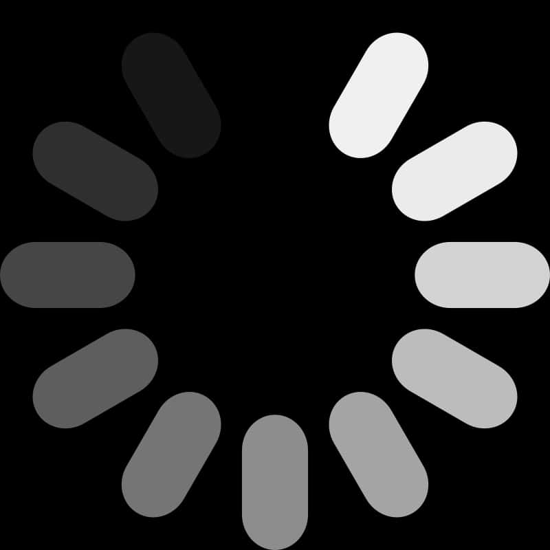 Circular Loading Animation Black Background PNG with transparent background