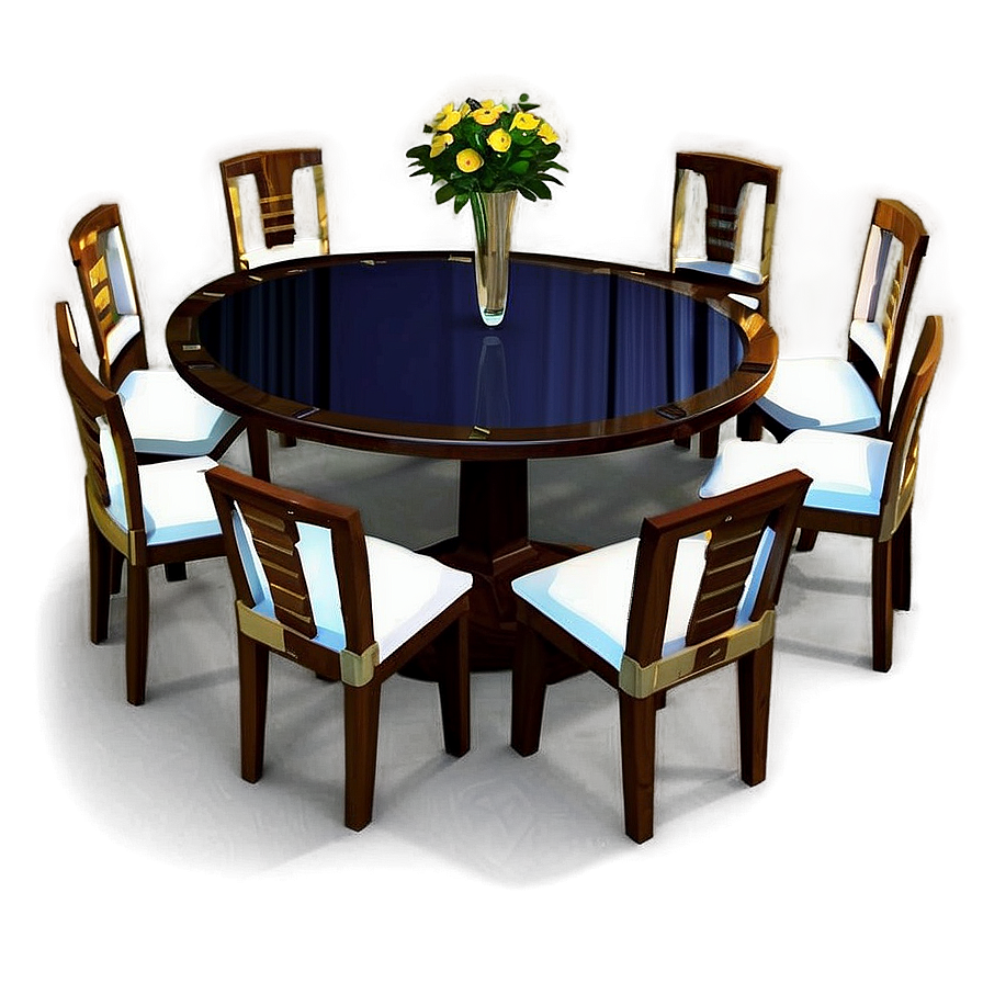 Circular Table Illustration Png Tye