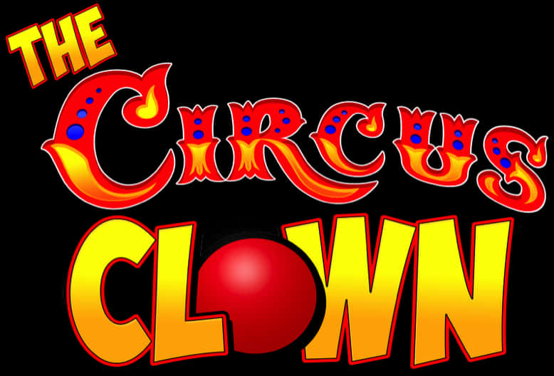 Circus Clown Graphicwith Red Nose