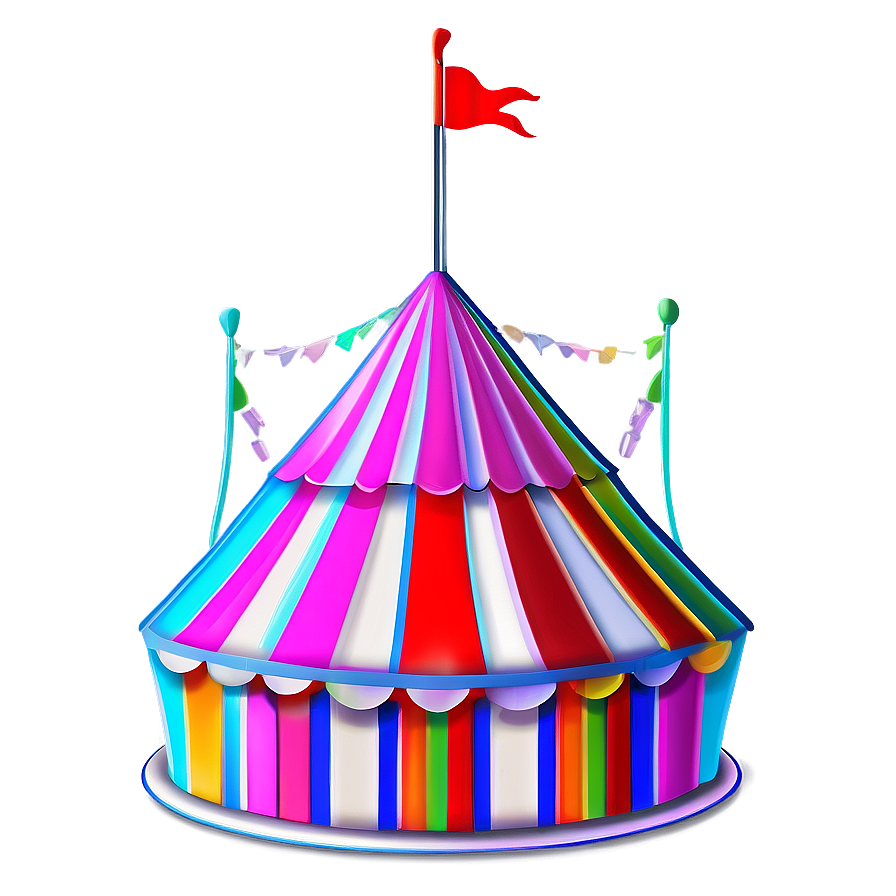 Circus Tent In Rainbow Colors Png Rbh27