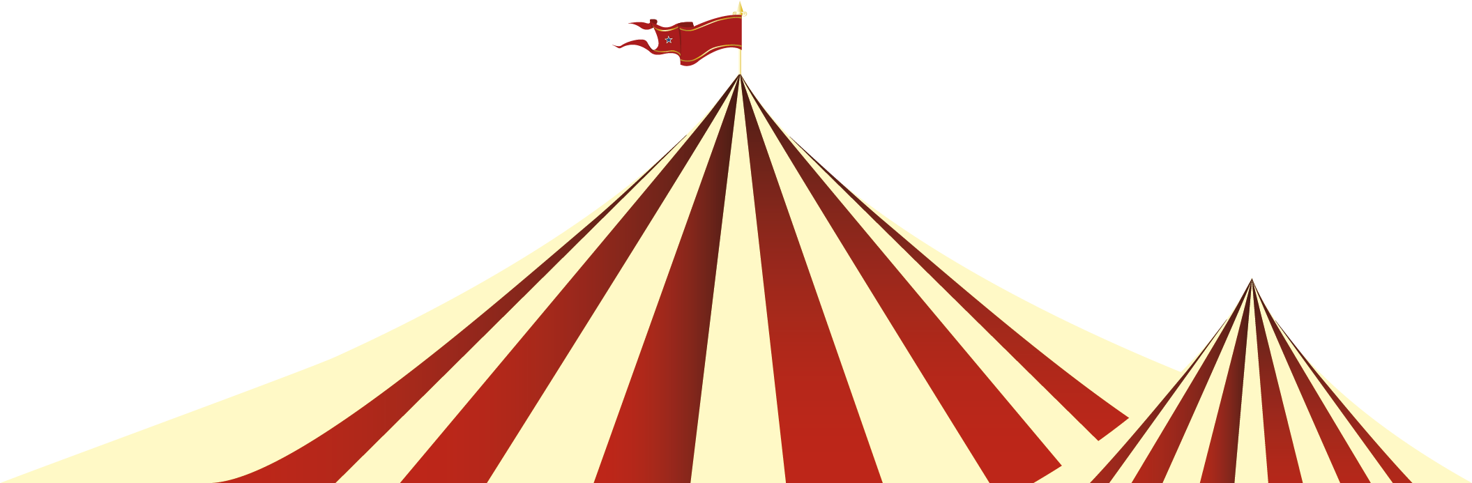 Circus Tent Peak Festival Graphic PNG with transparent background