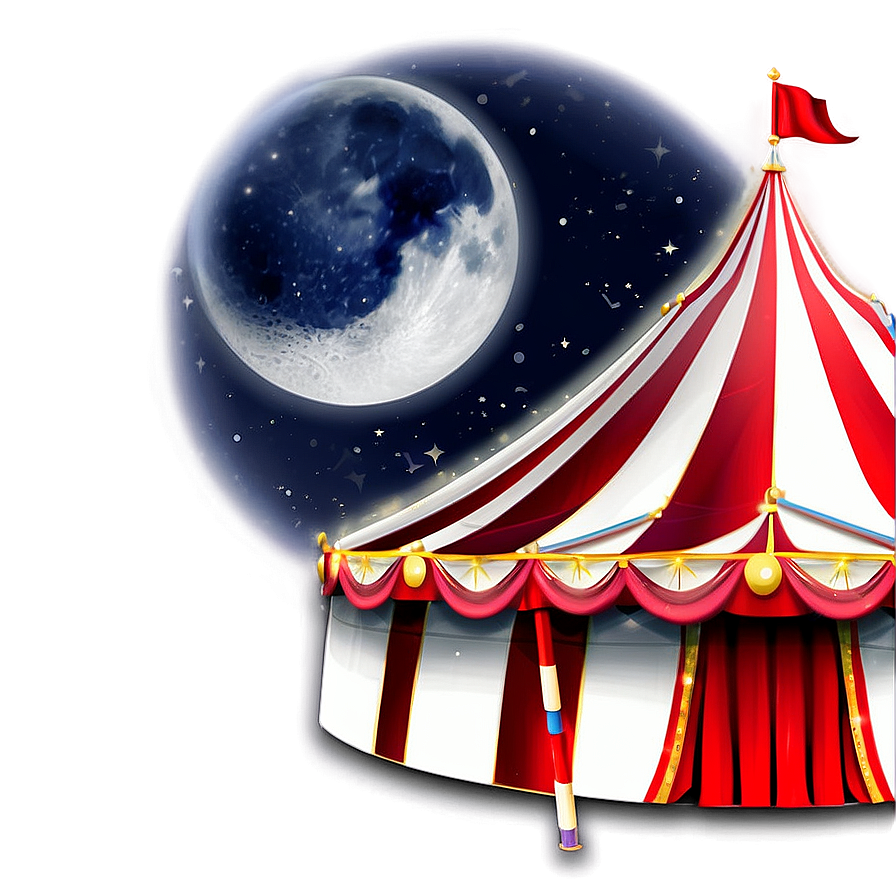 Circus Tent Under Moonlight Png Xyy35