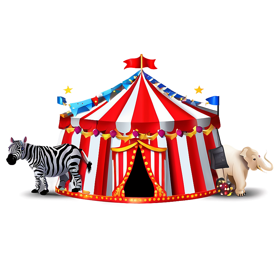 Circus Tent With Animals Png 06132024