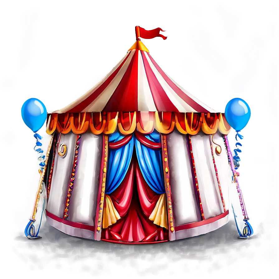 Circus Tent With Balloons Png 06132024