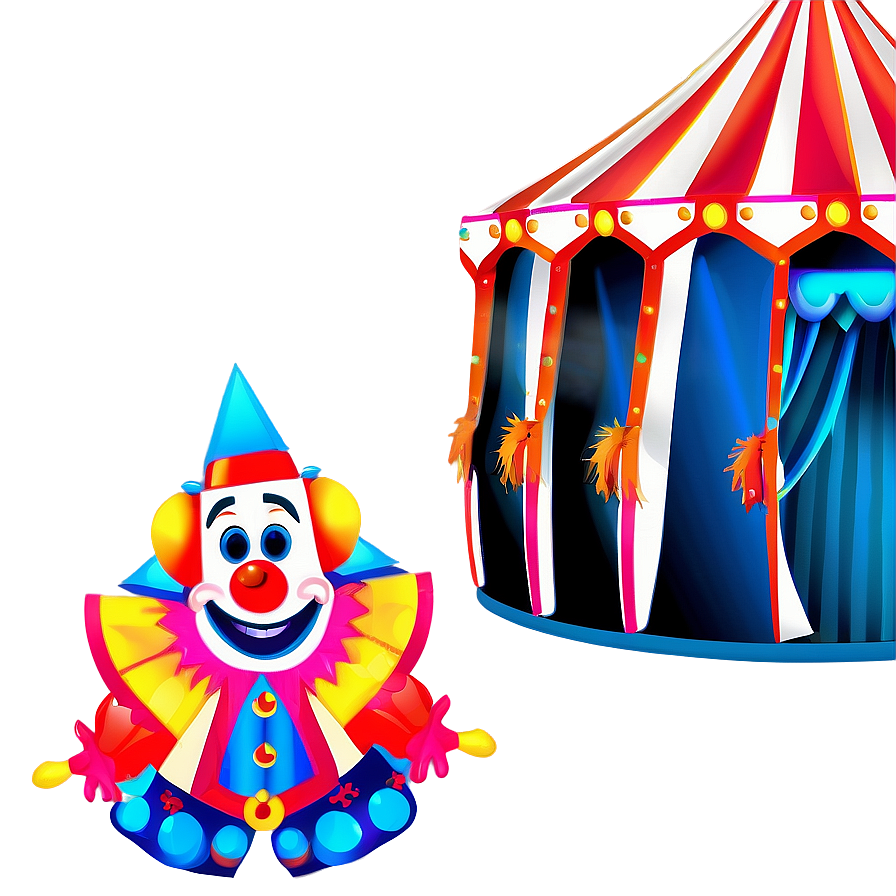 Circus Tent With Clowns Png 06132024