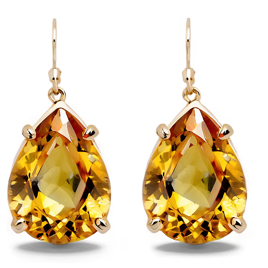 Citrine Earring Gem Png Tjs70