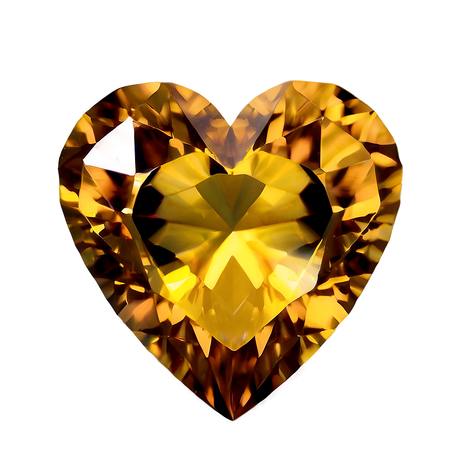 Citrine Heart Png Oqt