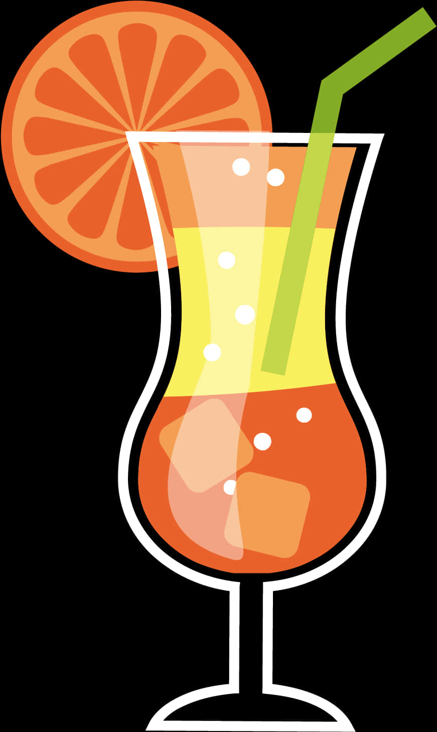 Citrus Cocktail Illustration