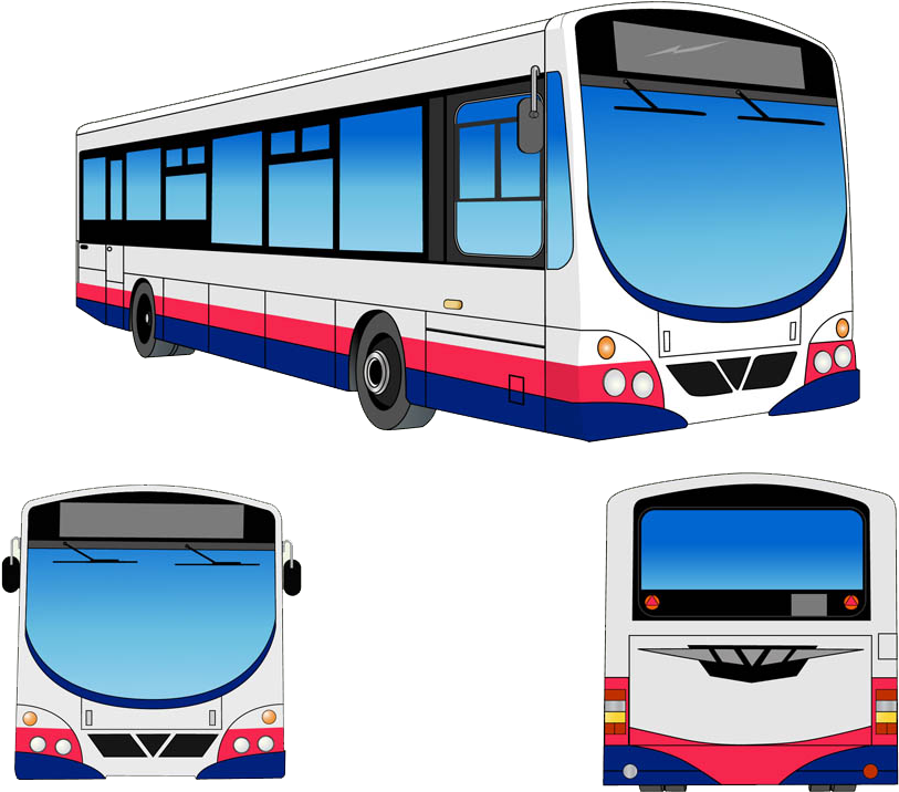 Transit Bus Public Transport Clip Art - Clipart Public Bus, HD Png Download PNG image with a transparent background, free high-resolution download