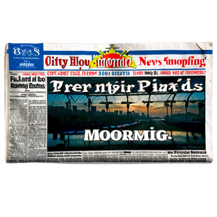 City Morning Newspaper Png 05242024