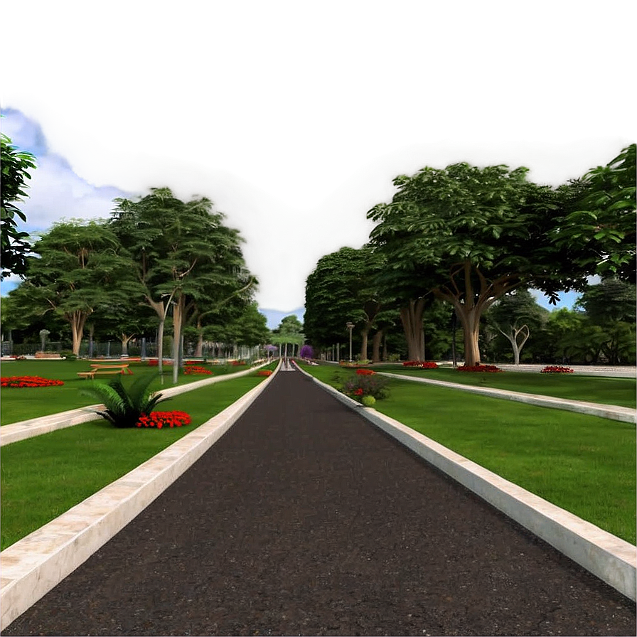 City Park Jogging Path Png Stm