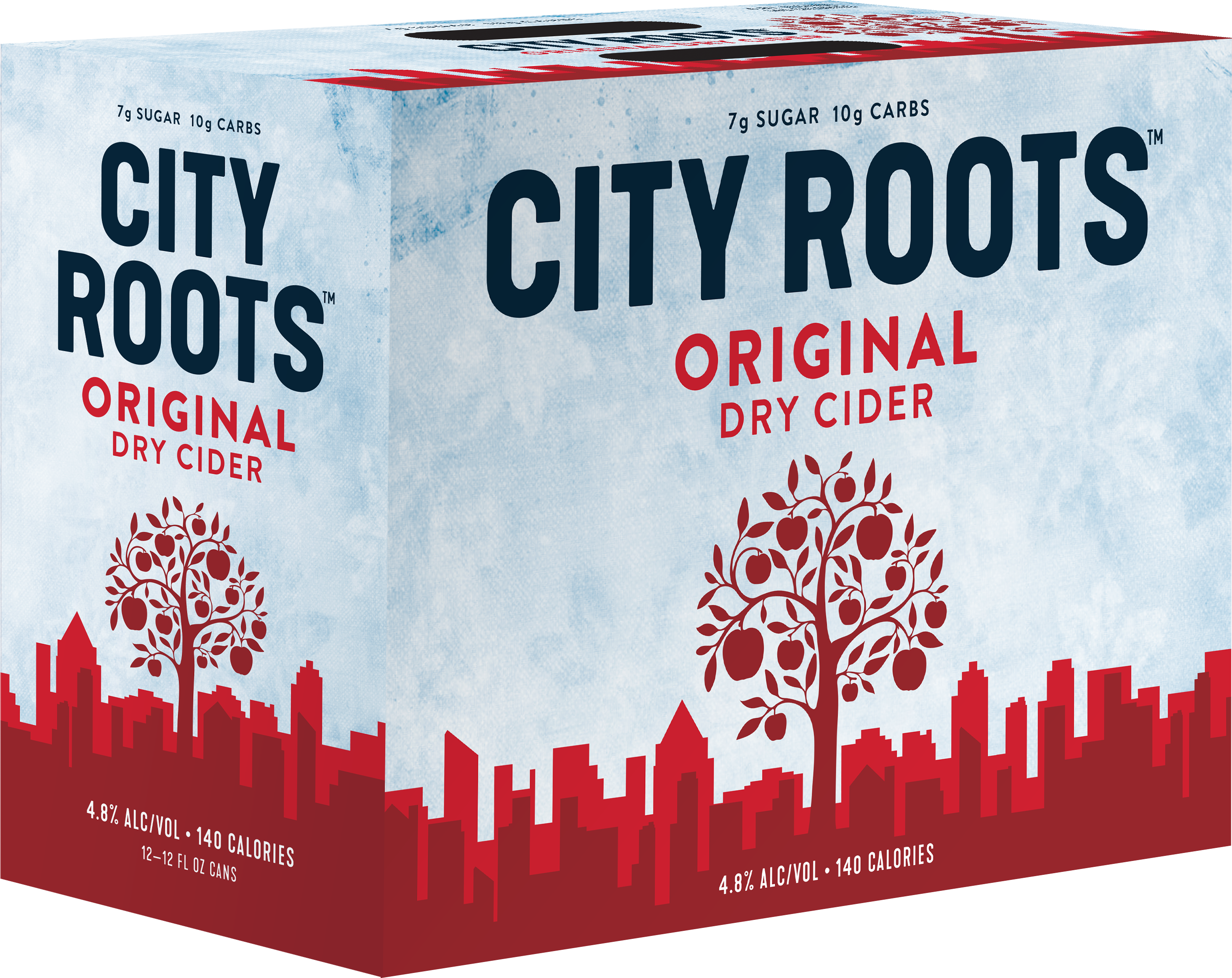 City Roots Original Dry Cider Packaging PNG with transparent background