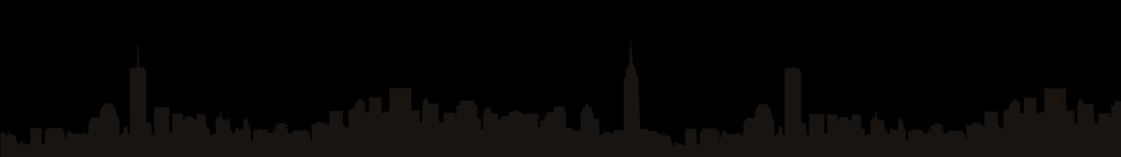City Silhouette Vector PNG with transparent background
