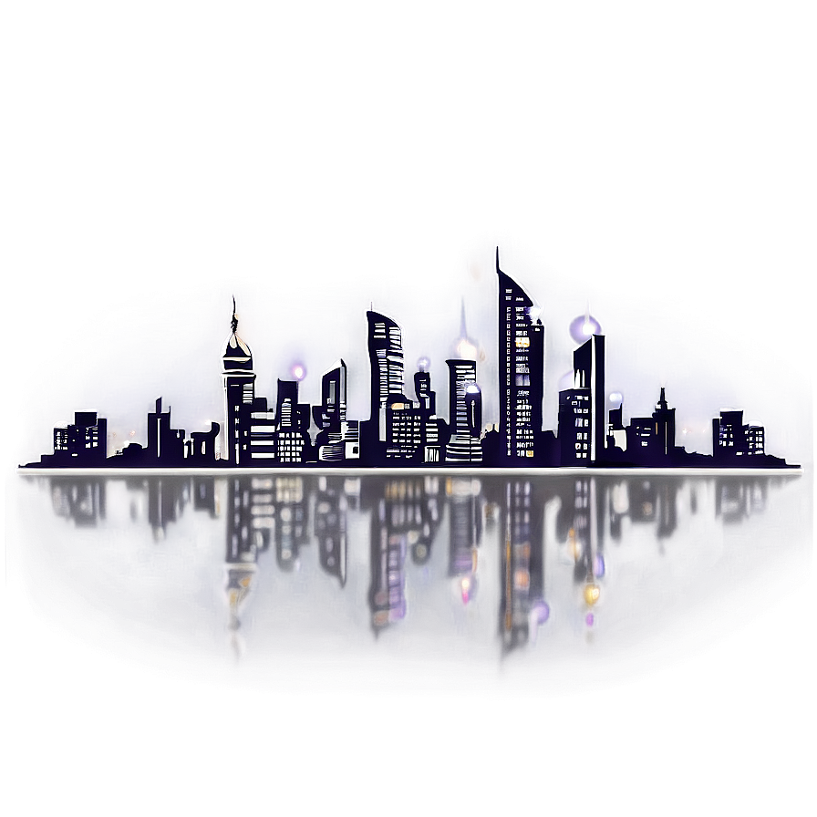 City Skyline at Night Picture PNG 50 PNG with transparent background