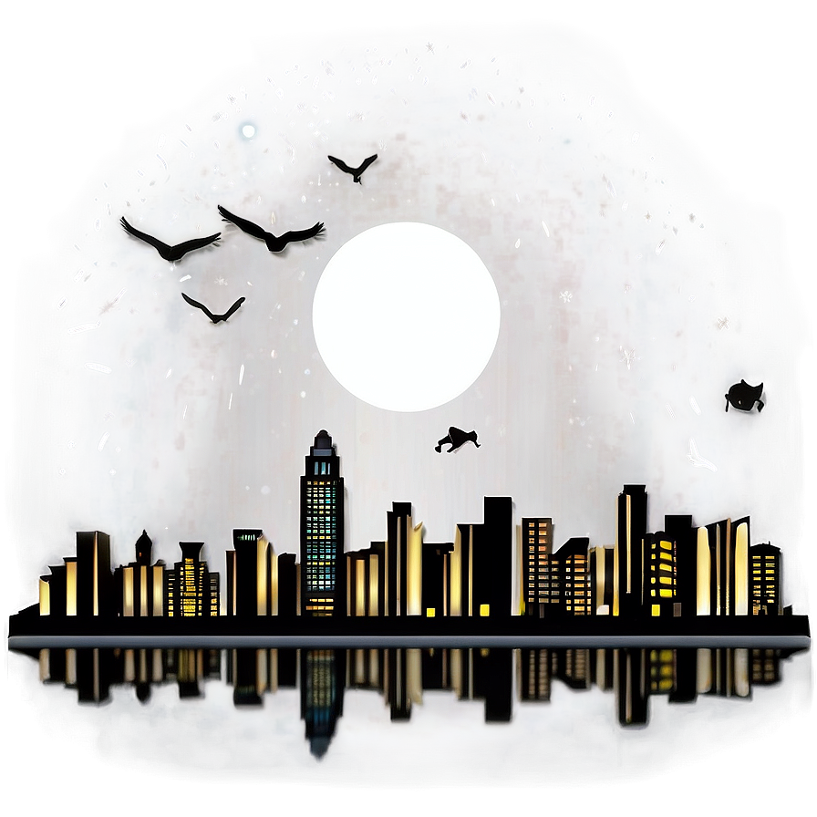 City Skyline at Night Picture PNG frd26 PNG with transparent background