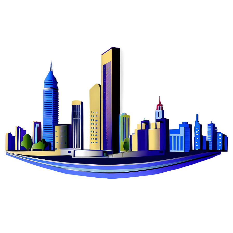 City Skyline PNG 05032024 PNG with transparent background