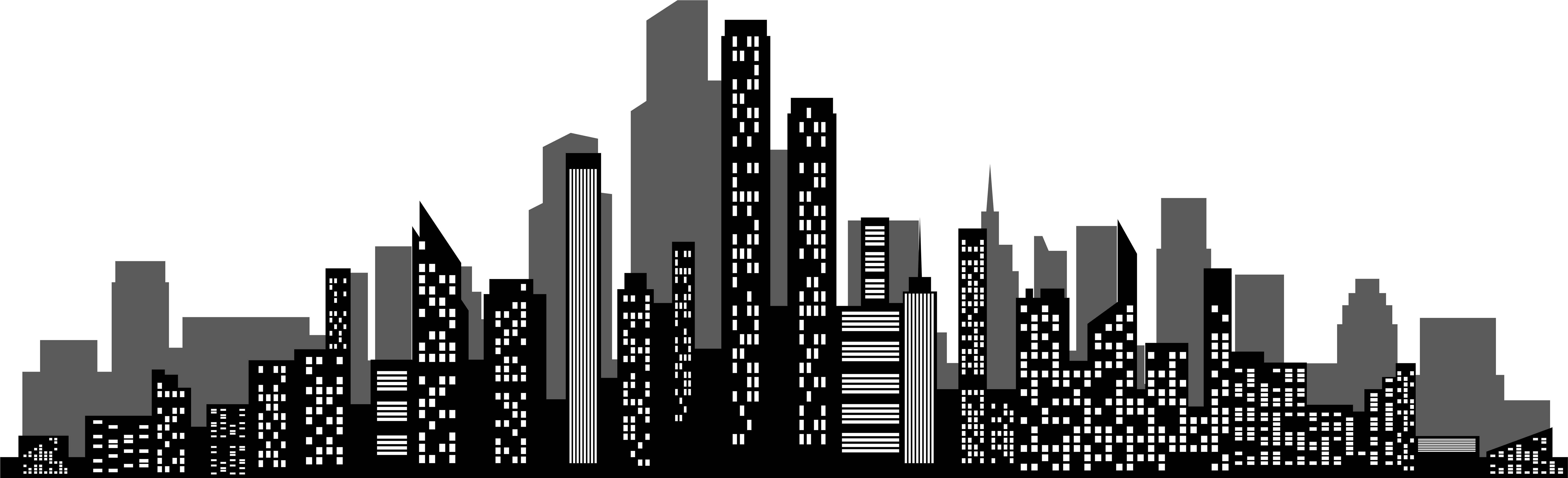 City Skyline Silhouette Clipart