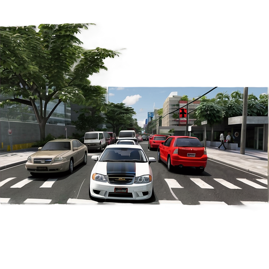 City Street Traffic Png Apm7