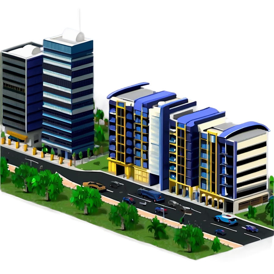 City Street View PNG eha77 PNG with transparent background