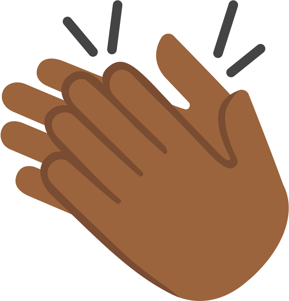 Clapping Hand Icon PNG with transparent background