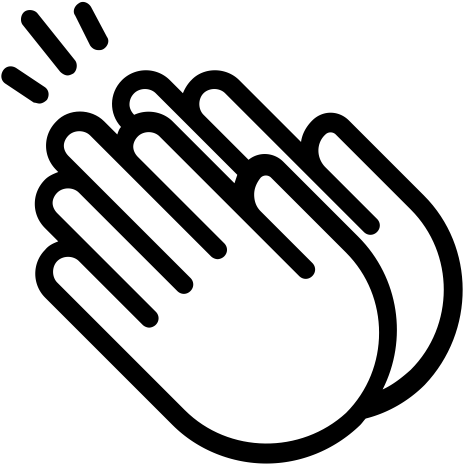 Clapping_ Hand_ Icon PNG with transparent background