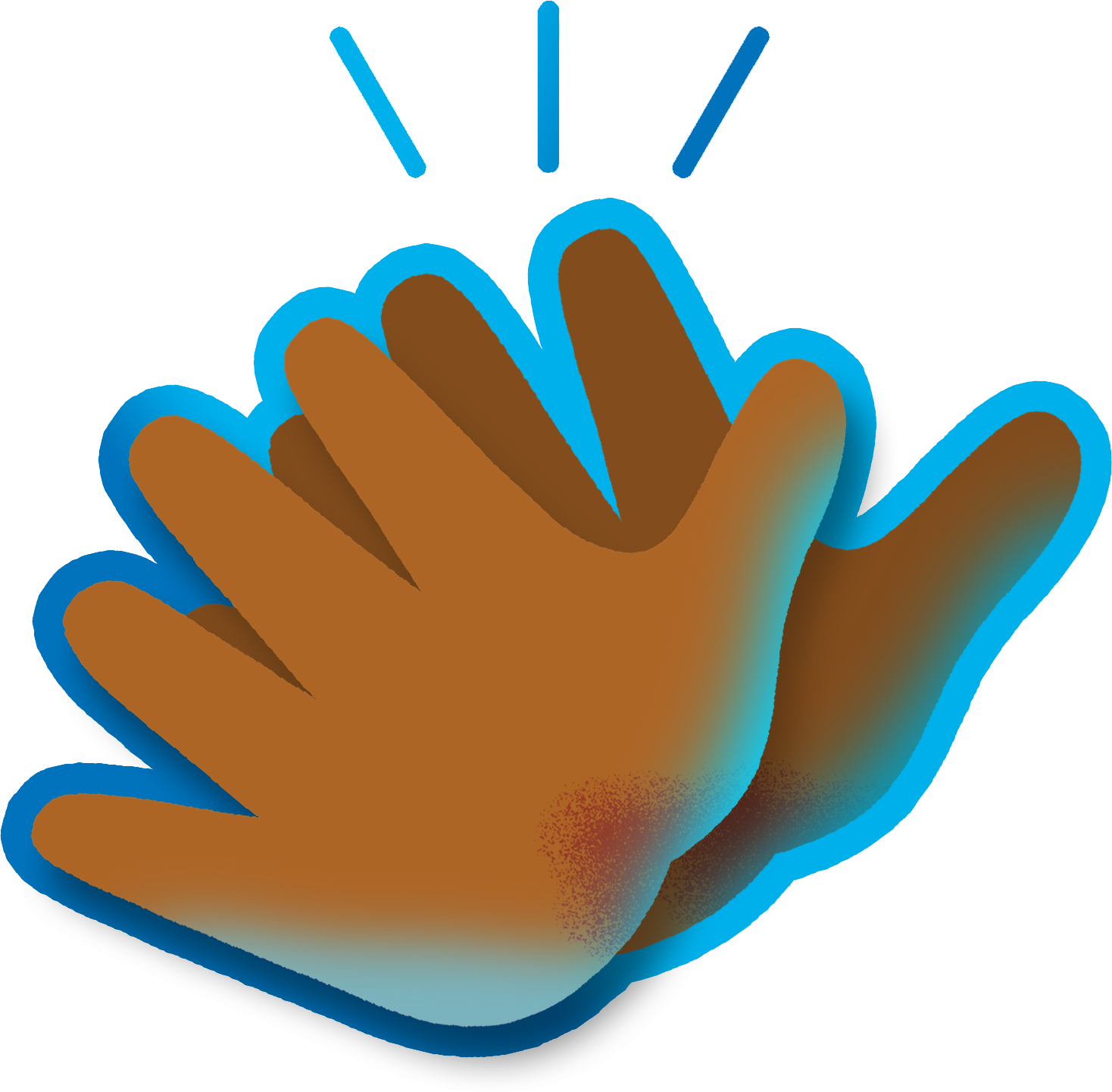 Clapping_ Hands_ Emoji_ Graphic PNG with transparent background
