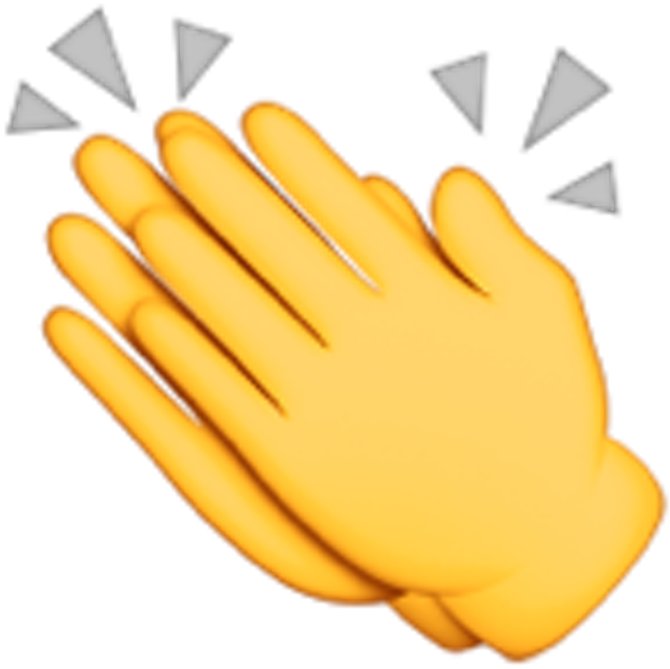 Clapping_ Hands_ Emoji.png PNG with transparent background