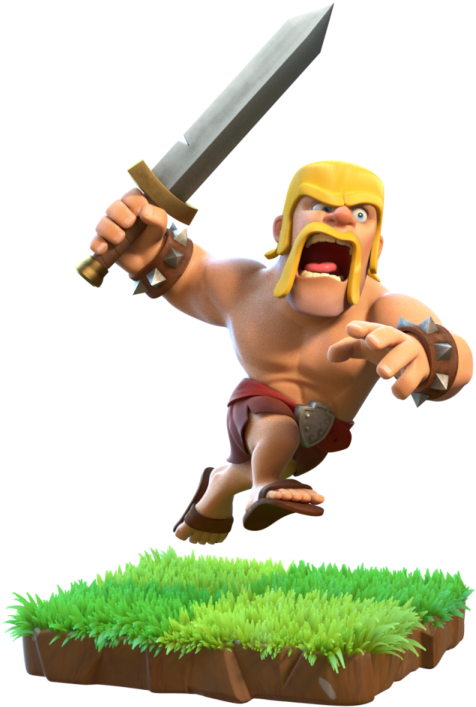 Clashof Clans Barbarian Character