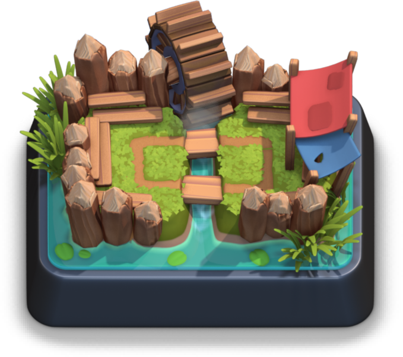 Clashof Clans Waterfall Scenery