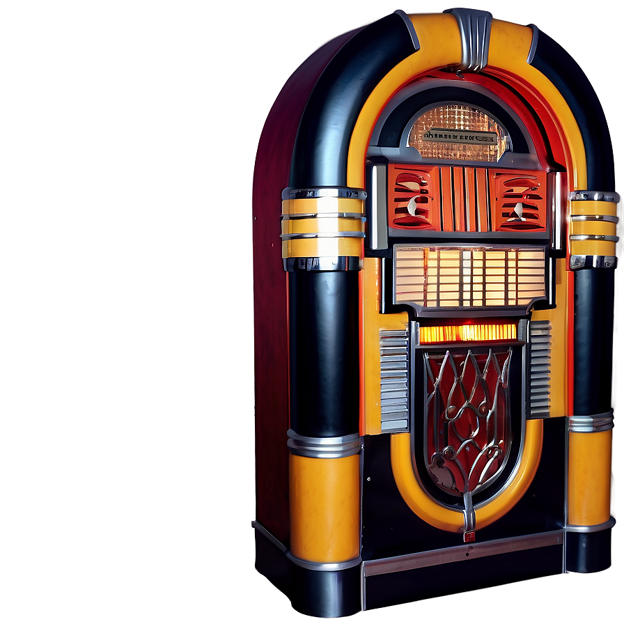 Classic 50s Jukebox Png 06112024